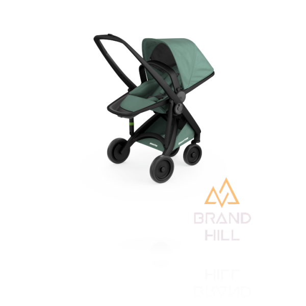 Прогулянкова коляска Greentom Reversible шасі Black