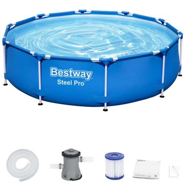 Каркасный бассейн Bestway 305cm x 76cm 8w1 56679