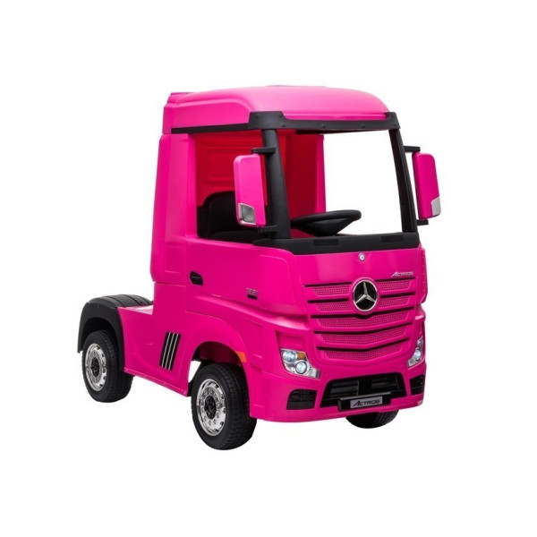 Дитячий електромобіль LEANToys вантажівка Mercedes Actros Rose 4x4
