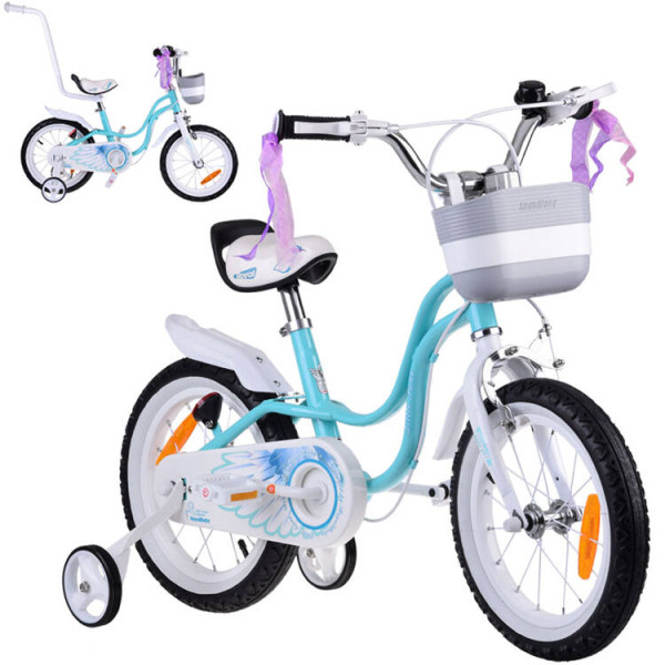 Дитячий велосипед RoyalBaby Little Swan 14'' RB14-18 з кошиком