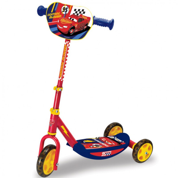 Дитячий триколісний самокат Smoby Cars 3