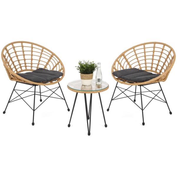 Набор садовой мебели HOME & GARDEN Zanzibar стол + 2 кресла