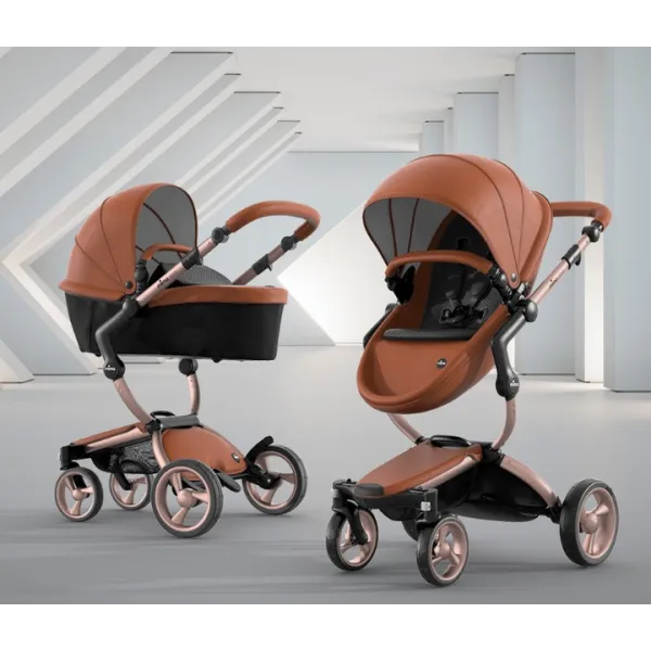 Коляска 2в1 Mima XARI 4G шасі  - Rose Gold