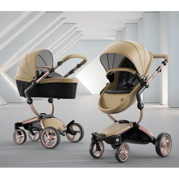Коляска 2в1 Mima XARI 4G шасі  - Rose Gold