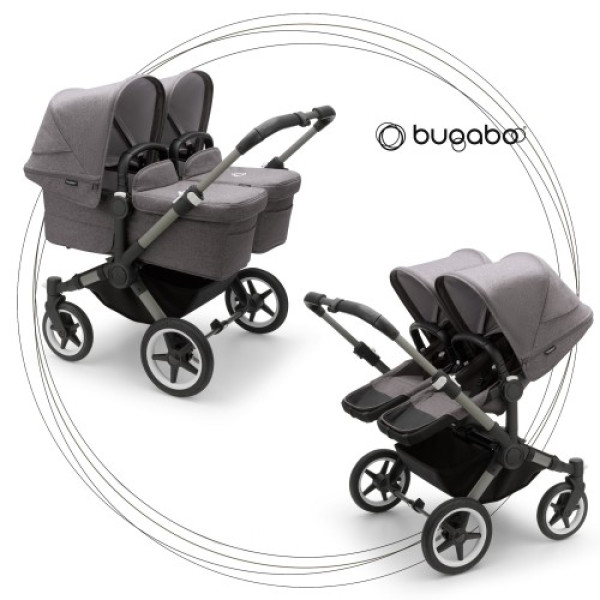 Коляска 2в1 для двійні Bugaboo Donkey 5 Twin