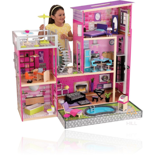 Ляльковий будиночок KidKraft Luxurious Uptown Residence with Pool of light and sound 65833