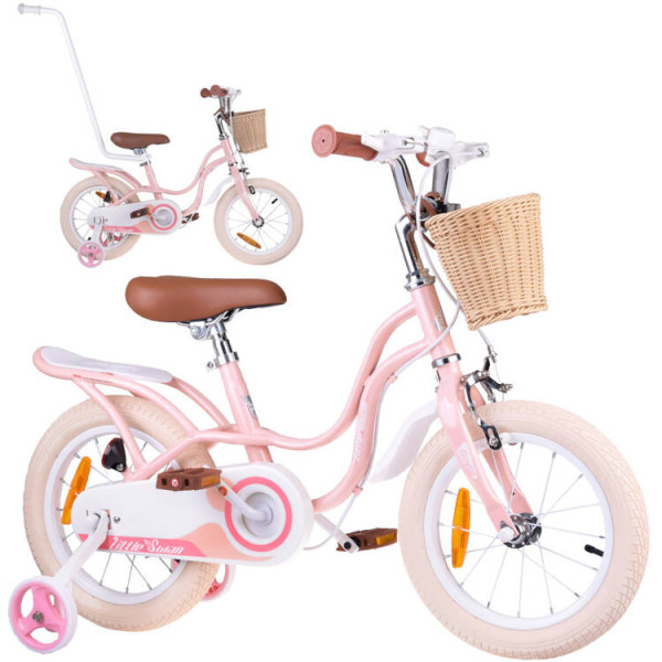 Дитячий велосипед RoyalBaby Little Swan 14'' RB14-18 з кошиком