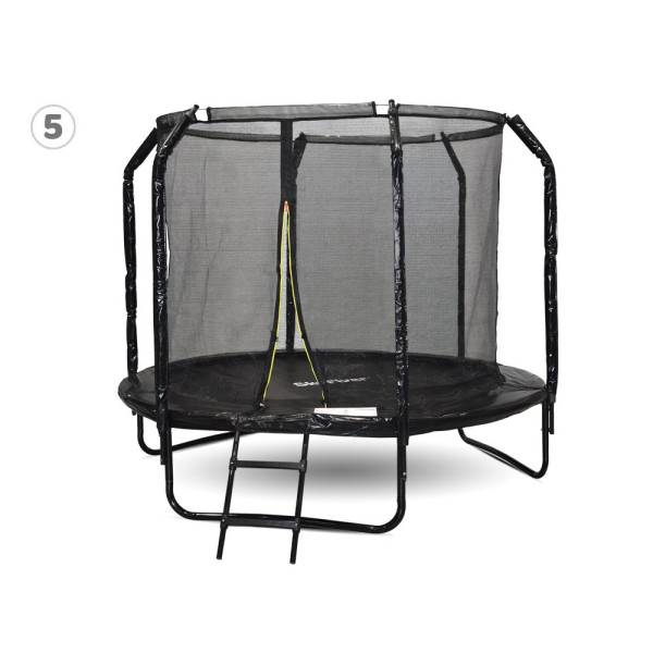 Батут садовий SKYFLYER + драбина 8FT 244см TR0033