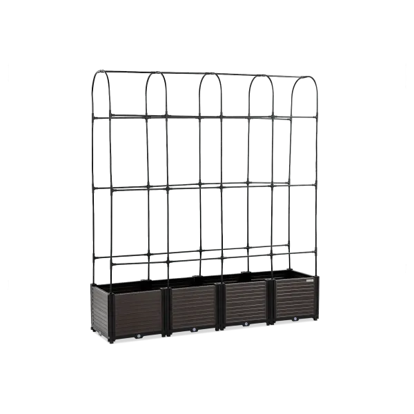 Повышенная клумба - грядка + стойка Cultivo GROW ROUND SET L 168x42x180cm 005446