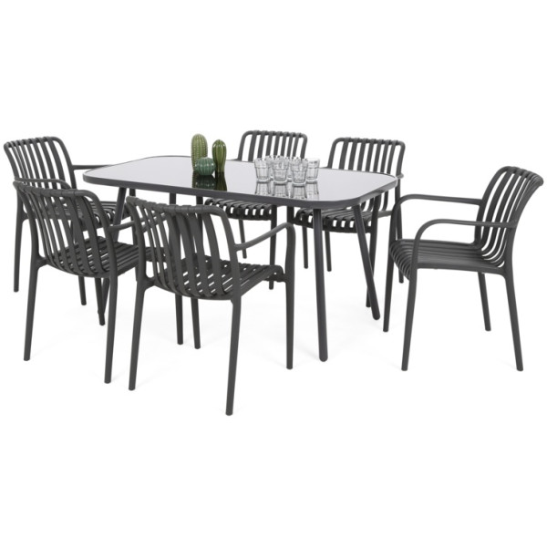 Набір садових меблів HOME & GARDEN Casablanca 145 стіл + 6 крісел