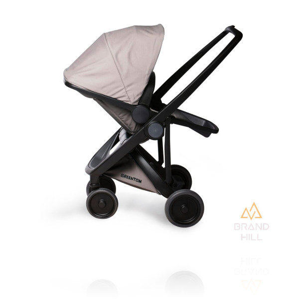Прогулянкова коляска Greentom Reversible шасі Black