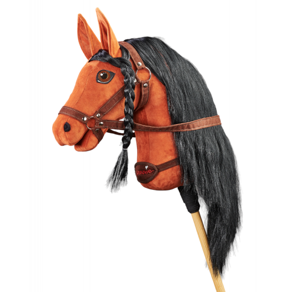 Плюшевая игрушка лошадка на палочке Hobby Horse Ponnie Mystic Red A3