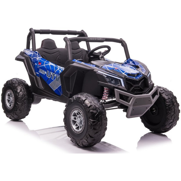 Детский электромобиль LEANToys UTV-MX Blue Spider Лакированный MP4