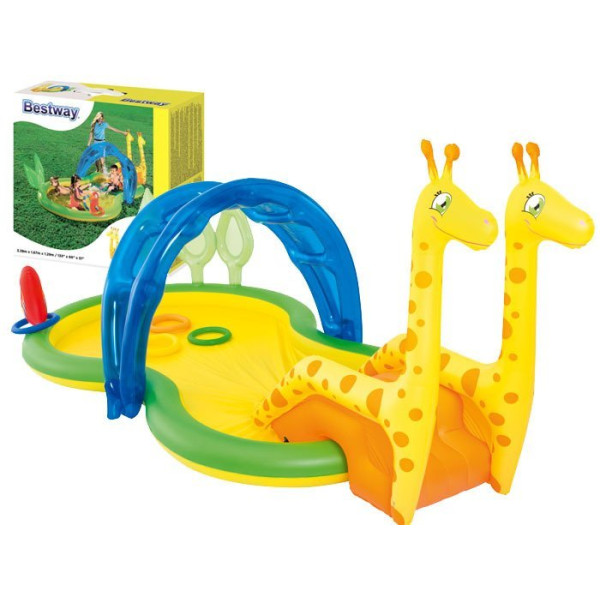 Надувной игровой центр ZOO Жирафы Бассейн Bestway 53060