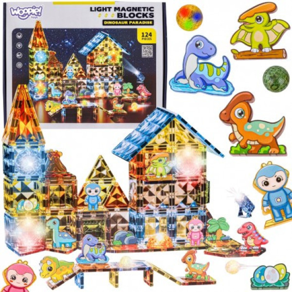 Магнитный конструктор 3D Woopie 124эл.