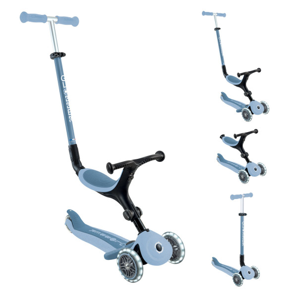 Детский самокат 3в1 Globber с сиденьем GO UP ACTIVE LIGHTS ECOLOGIC