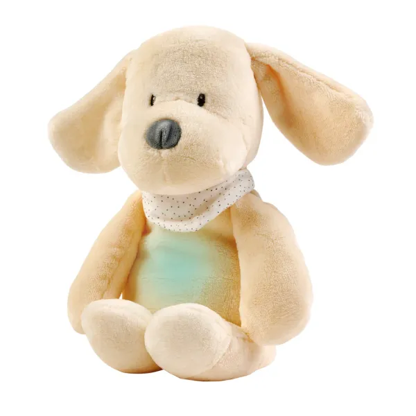 Плюшева сенсорна іграшка 4в1 NATTOU Sleepy Dog Ecru