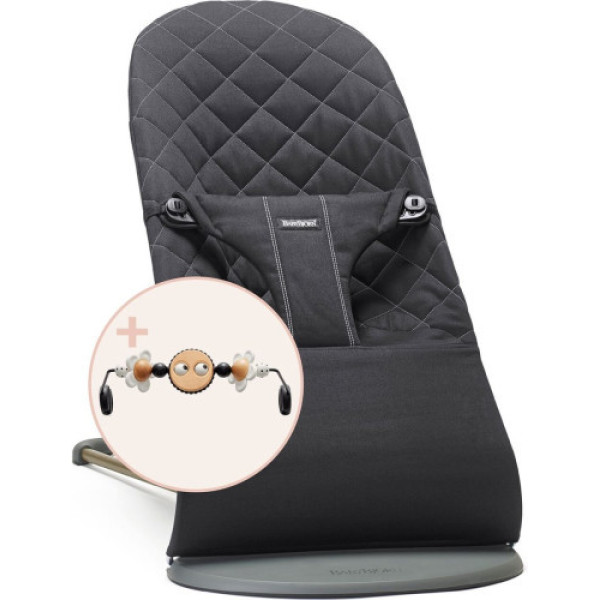 Шезлонг BabyBjorn Bliss Cotton + іграшка
