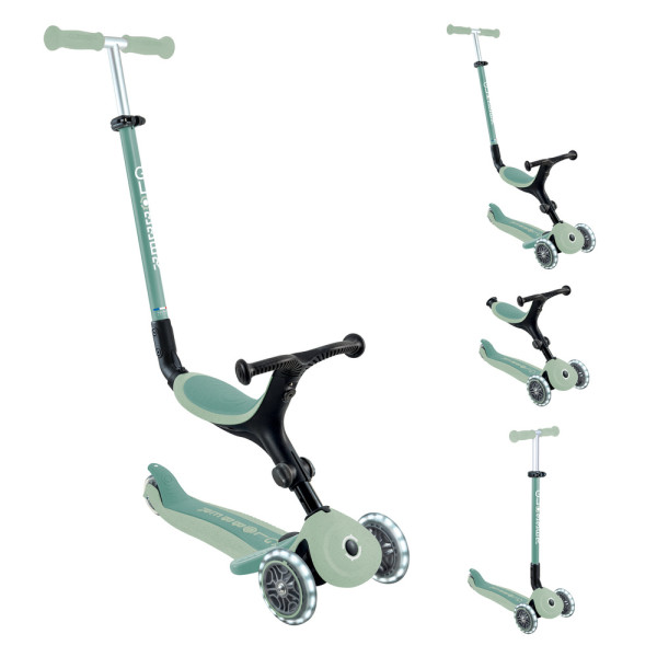 Детский самокат 3в1 Globber с сиденьем GO UP ACTIVE LIGHTS ECOLOGIC