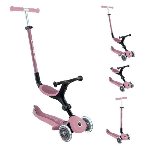 Детский самокат 3в1 Globber с сиденьем GO UP ACTIVE LIGHTS ECOLOGIC