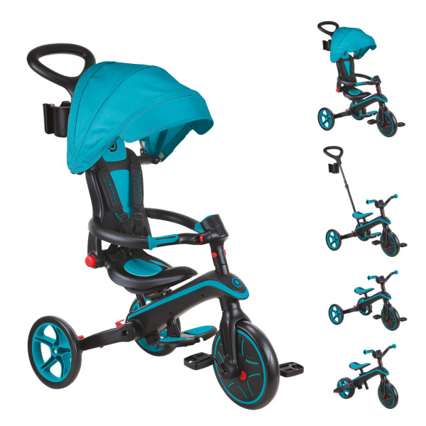 Дитячий триколісний велосипед 4в1 Globber 3 EXPLORER TRIKE FOLDABLE