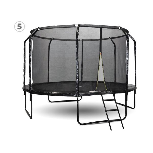 Батут садовий SKYFLYER + драбина 12FT 366см TR0035