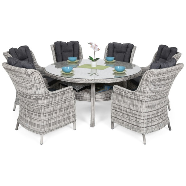 Набір садових меблів HOME & GARDEN Bristol Round Elegant стіл + 6 крісел