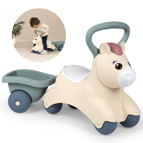 Велобег с прицепом Smoby Pony Ride-On