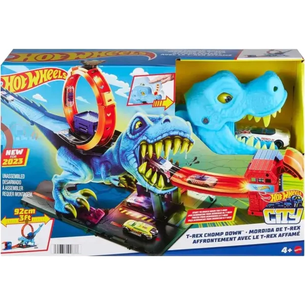 Трек Hot Wheels City Охота T-Rexa HKX42