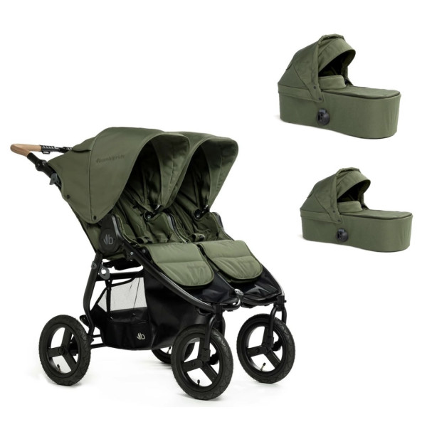 Коляска 2в1 для двойни Bumbleride Indie Twin Olive