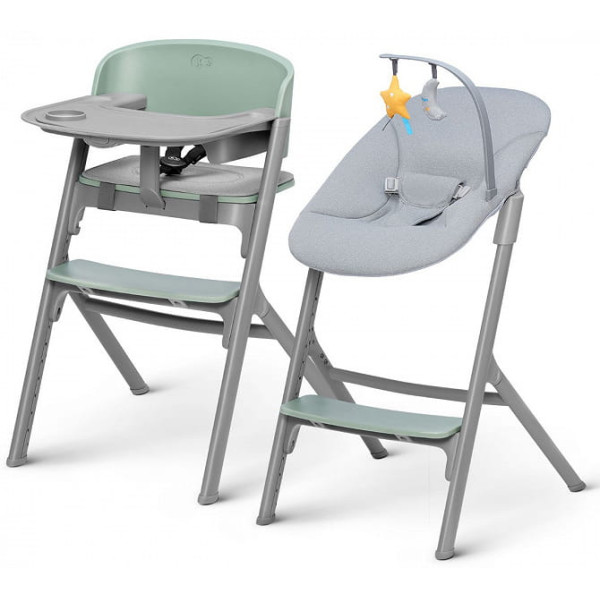 Стульчик для кормления Kinderkraft Livy + шезлонг Calmee