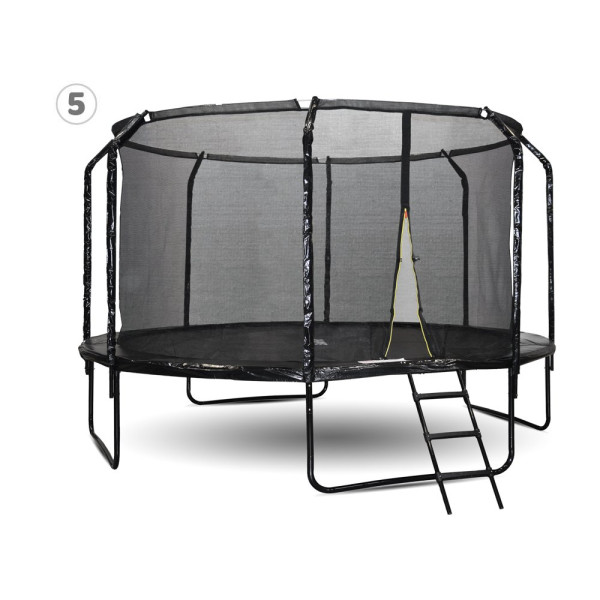 Батут садовий SKYFLYER + драбина 14FT 426см TR0036
