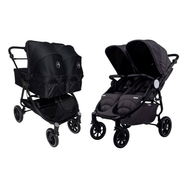Коляска для двойни 2в1 Baby Monsters EASY TWIN 4.0