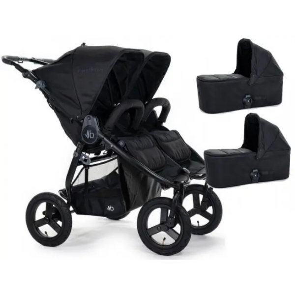 Коляска 2в1 для двойни Bumbleride Indie Twin Matte Black
