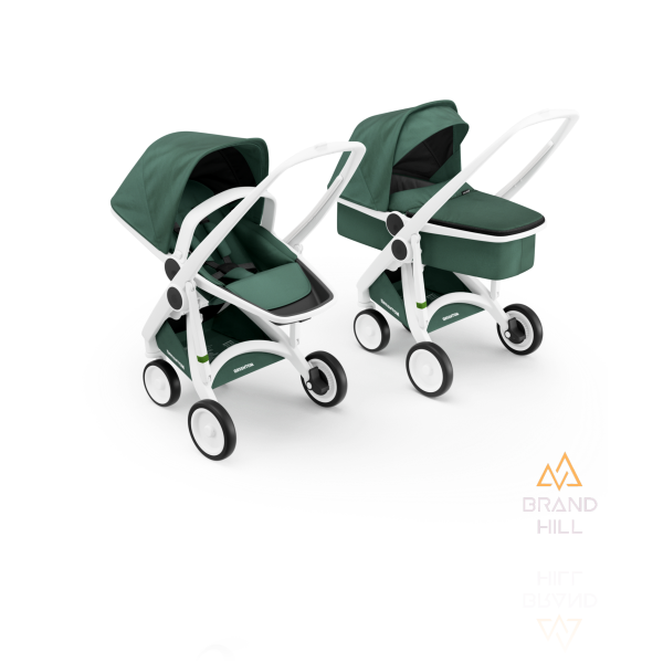 Коляска Greentom 2в1 шасси White