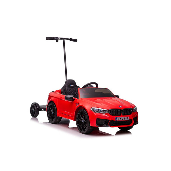 Дитячий електромобіль LEANToys BMW M5 з платформою для батьків лакована