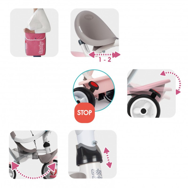 Триколісний велосипед Baby Balade plus Smoby
