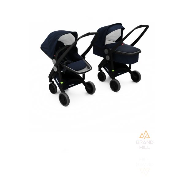Коляска Greentom 2в1 шасси Black