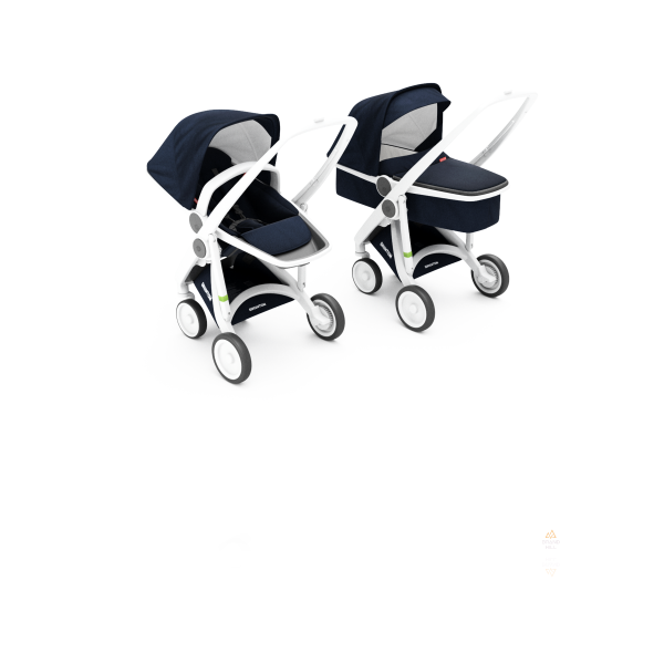 Коляска Greentom 2в1 шасси White