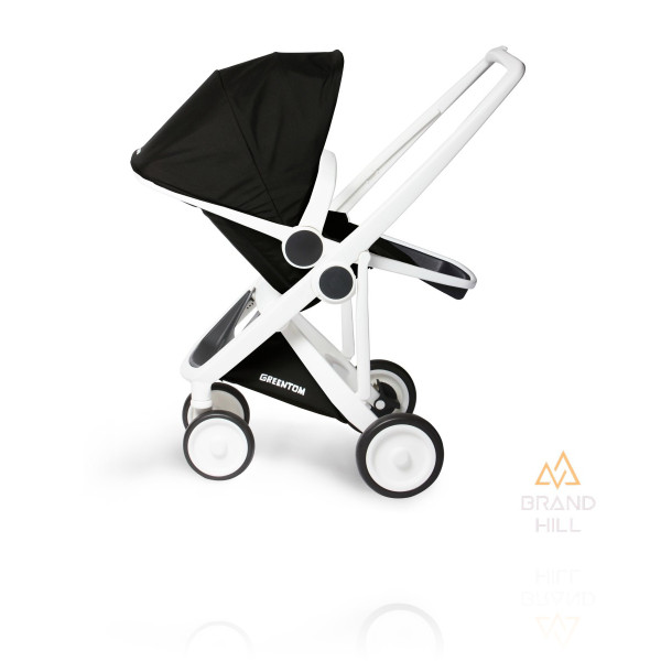 Прогулянкова коляска Greentom Reversible шасі White