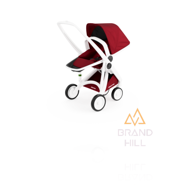 Прогулянкова коляска Greentom Reversible шасі White
