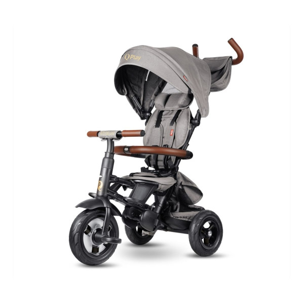 Трехколесный велосипед Qplay Rito Deluxe Rubber Grey