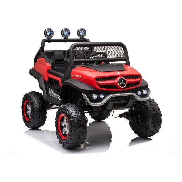 Дитячий електромобіль LEANToys Mercedes Unimog S Лакований