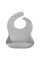 Нагрудник силиконовый 100% MinikOiOi BASICS - Powder Grey