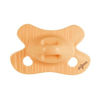 Пустышка силиконовая Difrax Natural Newborn 0+ мес, Apricot_lines