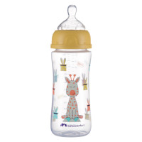 Пляшечка для годування BEBE CONFORT Emo pp 360 ml T2 FF з силіконовою пустушкою жовта