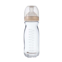 Пляшечка для годування скляна BEBE CONFORT Physio Air 130ml Sand 0+