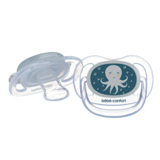 Пустушка силіконова BEBE CONFORT 2 шт Physio Air Dummy Phospho 0/6 Bblue Octopus