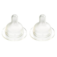 Силіконова соска до пляшечки для годування Difrax S-bottle Wide маленька (2шт)