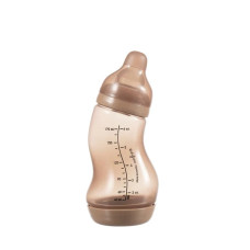 Антиколікова пляшечка для годування із силіконовою соскою 170 мл Difrax S-bottle Natural, Caramel